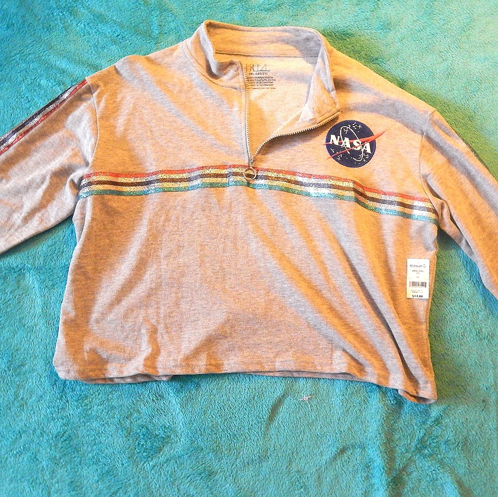 *Plus* Nasa Longsleeve Zipup Top